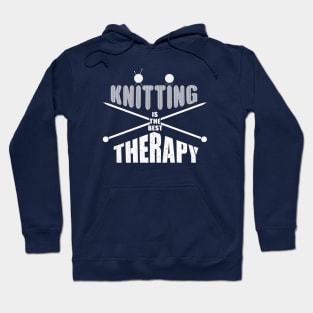 Knitting is the best therapy Hoodie